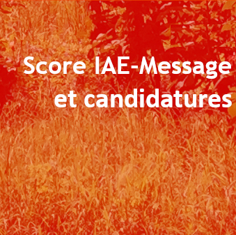 Candidatures et Score IAE-Message